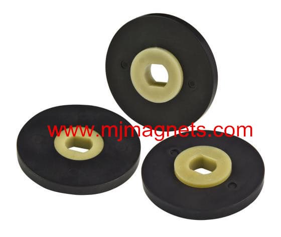 Plastic injection molded magnet for automobile